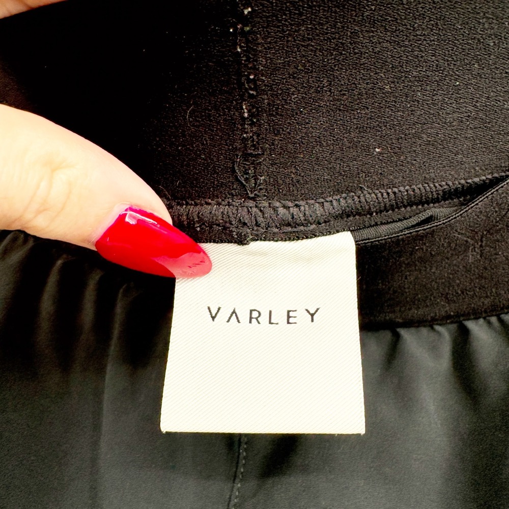 Varley Womens Black Leo Ruched Active Stretch Woven Pickleball Shorts Size M - Picture 5 of 10